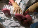 Dry the newborn