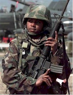 Guarding the air base