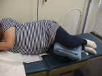 knees properly positioned