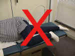 knees incorrectly positioned